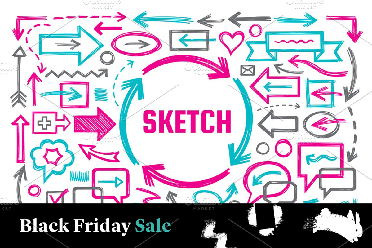 Hand Draw Sketch Doodles Elements, an Object Graphic by serkorkin (Photo 1 of 2)