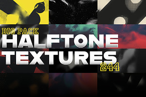 BIG PACK — 244 Halftone Textures