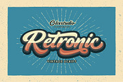 RETRONIC - Vintage Script, a Script Font by Olexstudio (Thumbnail 1 of 8)