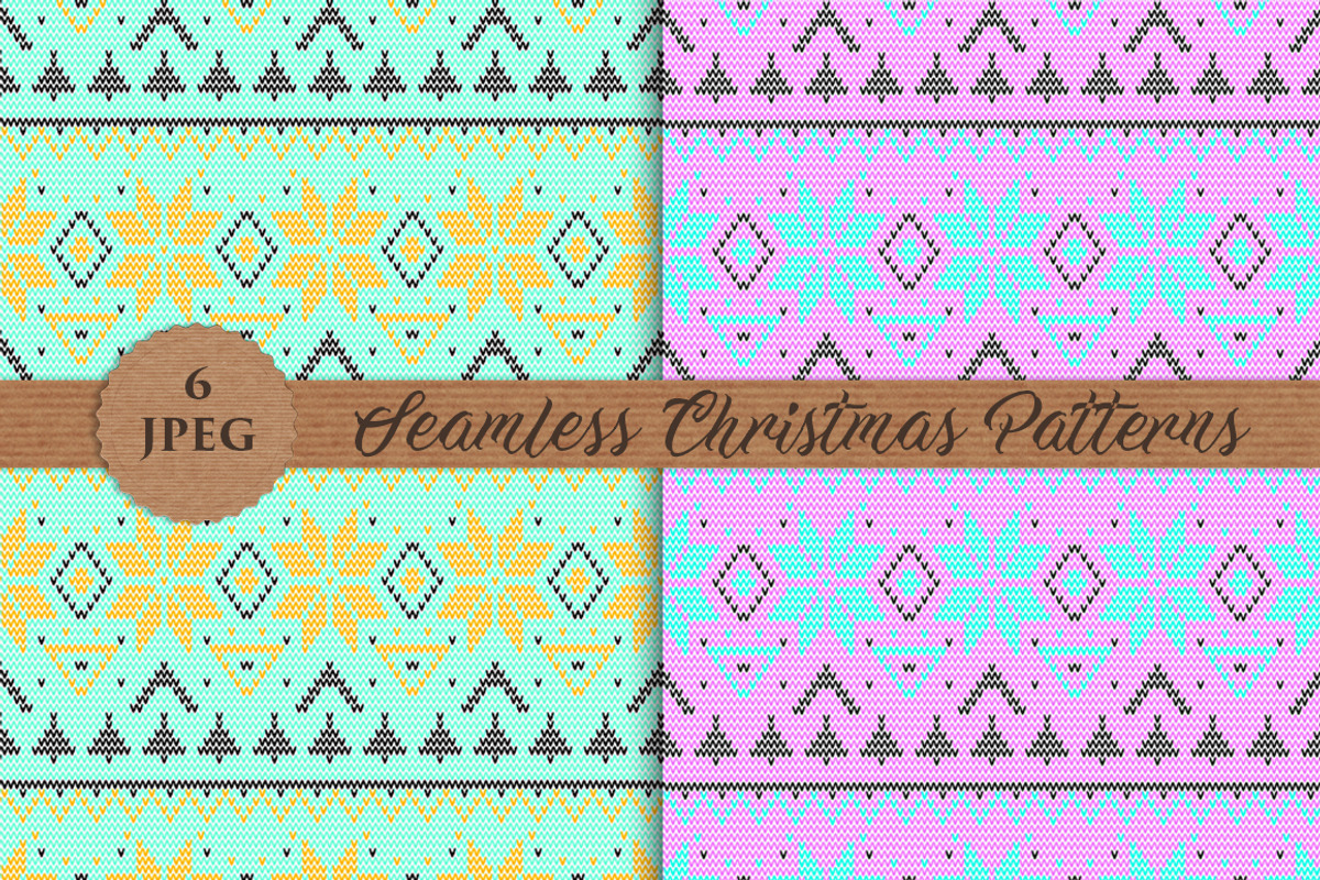 SALE! CHRISTMAS KNITTED patterns, a Pattern Graphic by Futurel (Photo 4 of 5)