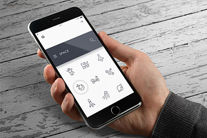 Space Thinline Icons