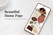 Terracotta Wedding Website Invite, a Landing Page Template by Everyday Perfection (Thumbnail 2 of 12)