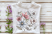 Whimsical Wildflower Clipart, an Illustration by OK Design (Thumbnail 6 of 6)