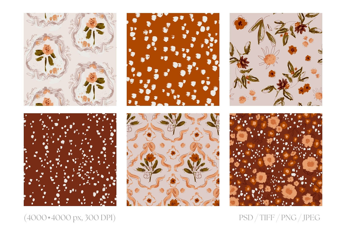 Bambi in Bloom. Pattern Collection, a Pattern Graphic by PaperJamLab (Photo 3 of 11)