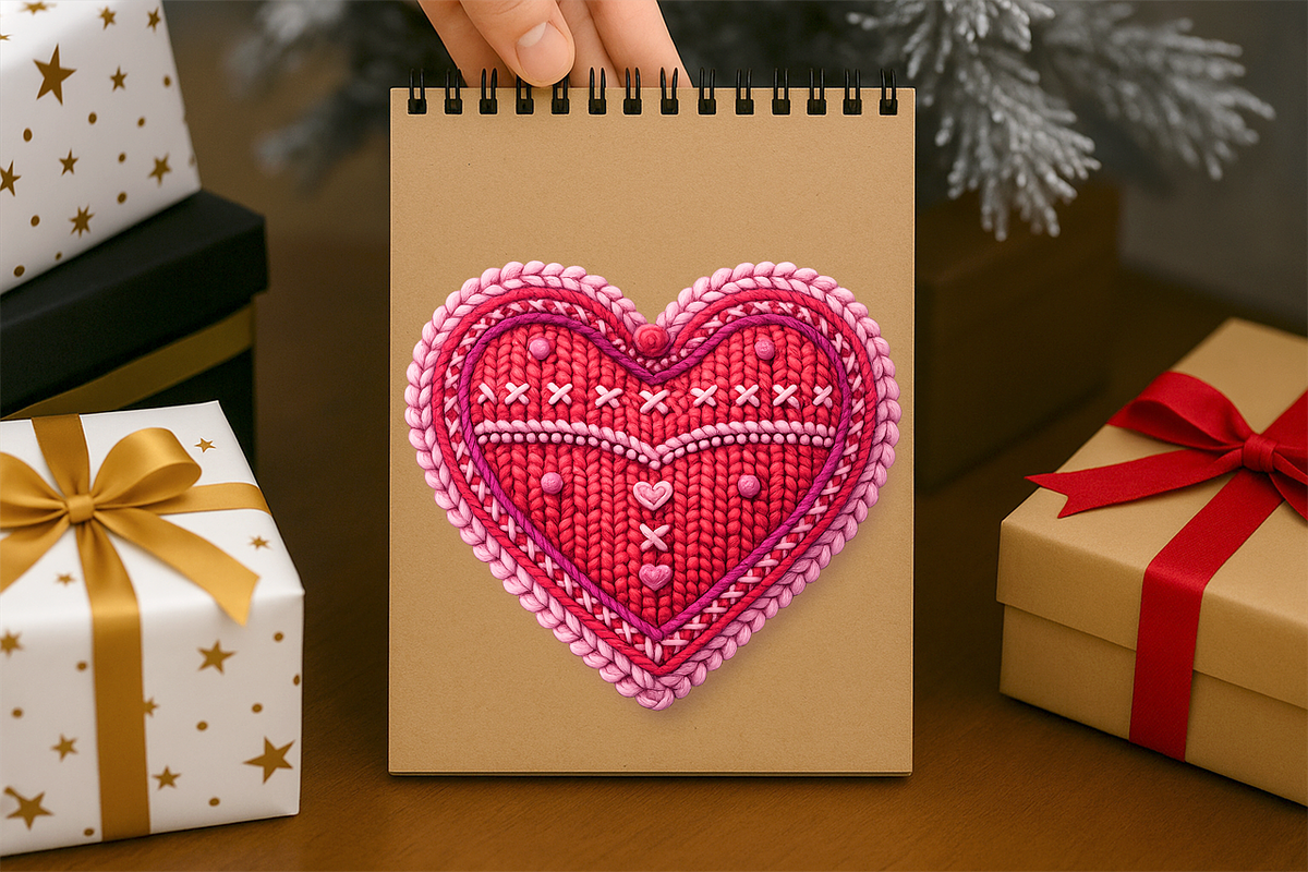 Faux Crochet Embroidered Heart PNG, a Seasonal Illustration by Craftsbeefy (Photo 4 of 6)