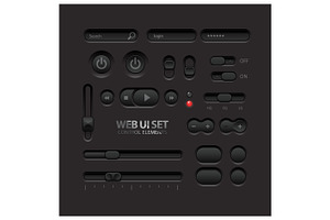 Dark Web UI Elements, a Templates & Theme by Sunny