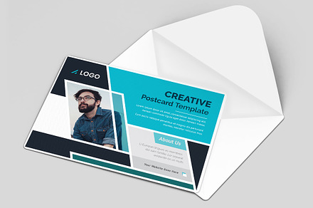 Post Card Template, a Card Template by ZAAS