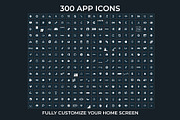 300 Dark Teal Minimal iOS Icon Pack, an Icon by A Good Design Studio (Thumbnail 3 of 4)