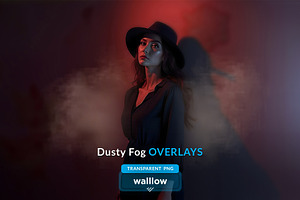 Dusty Fog Transparent PNG Overlays