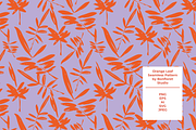 Orange Leaf Seamless Pattern, a Pattern Graphic by Bonfloret Studio (Thumbnail 1 of 3)
