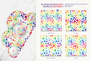 Watercolor Rainbow Patterns&Elements, a Pattern Graphic by PenguinArtStudio (Thumbnail 5 of 11)