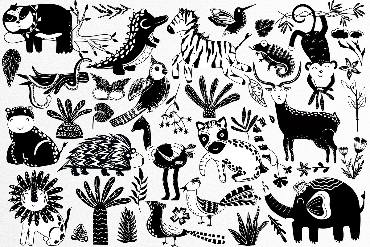 Jungle Animals collection, an Animal Illustration by Usis (Photo 11 of 20)
