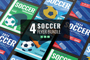4 Soccer flyer template Bundle, a Flyer Template by Sandypramana (Thumbnail 1 of 3)