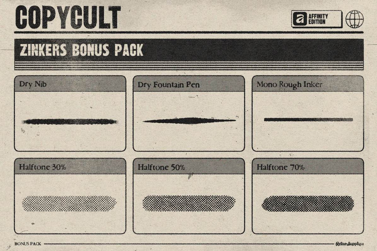 CopyCult for Affinity, a Brush Add-On by RetroSupply Co. (Photo 7 of 12)