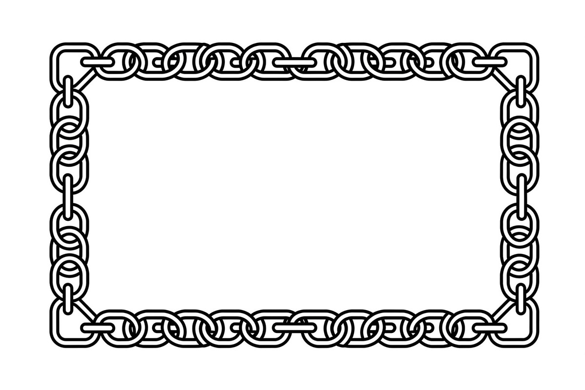 Chain Border Frame SVG Bundle, an Illustration by Designs_River (Photo 7 of 31)