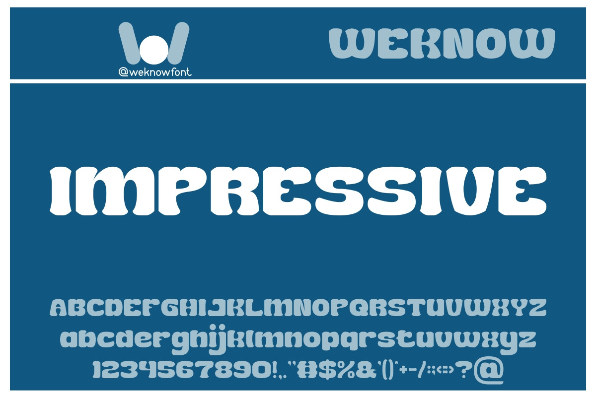 Impressive font, a Font by weknow (Photo 1 of 5)