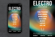 Techno/house party flyer template, a Flyer Template by MAcherry design studio (Thumbnail 1 of 2)