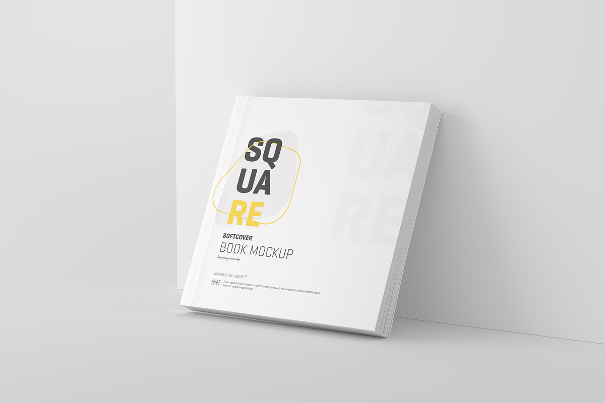 Square Softcover Book Mockup, a Books & Magazine Mockup by Toasin Studio (Photo 10 of 20)