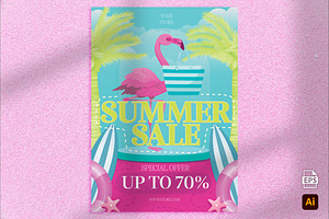 Summer Sale Flyer, a Flyer Template by Aarley Kaiven