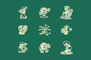 Golf Mascot Graphic, a Sport Illustration by Skilline Supply Co. (Thumbnail 3 of 12)