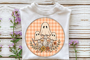 Mushroom Ghost Halloween PNG, a Work Illustration by CraftArtStudio (Thumbnail 2 of 4)