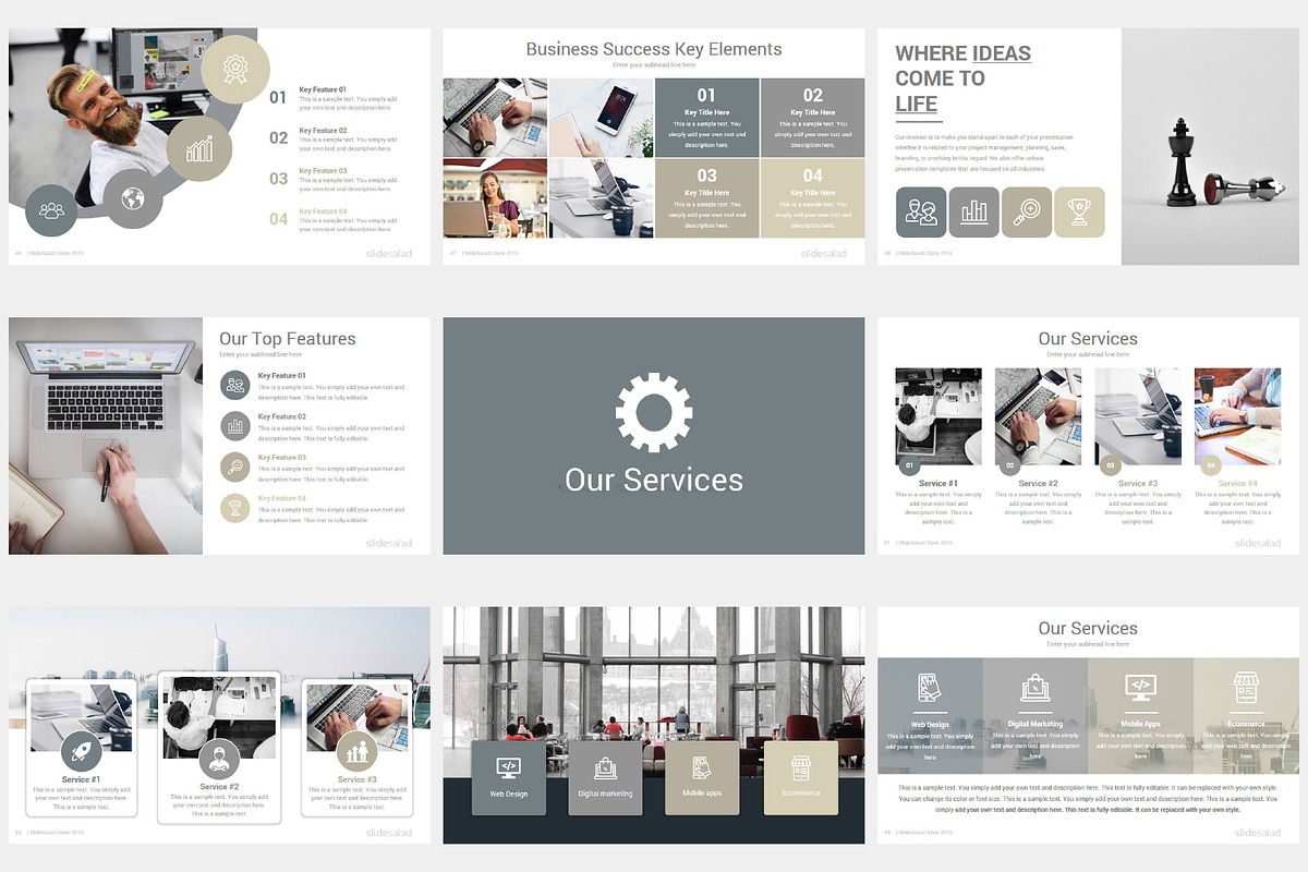 Modern Company Profile PowerPoint, a Presentation Template by SlideSalad (Photo 11 of 37)