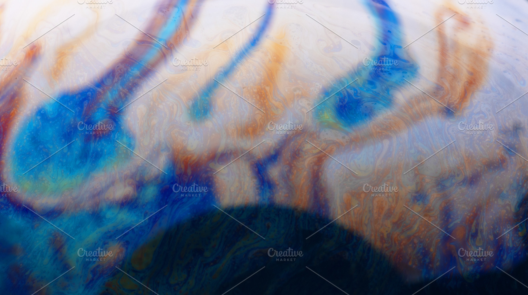Vivid abstract background with swirling blue and orange fluid sh, a Background Photo by Ales Munt