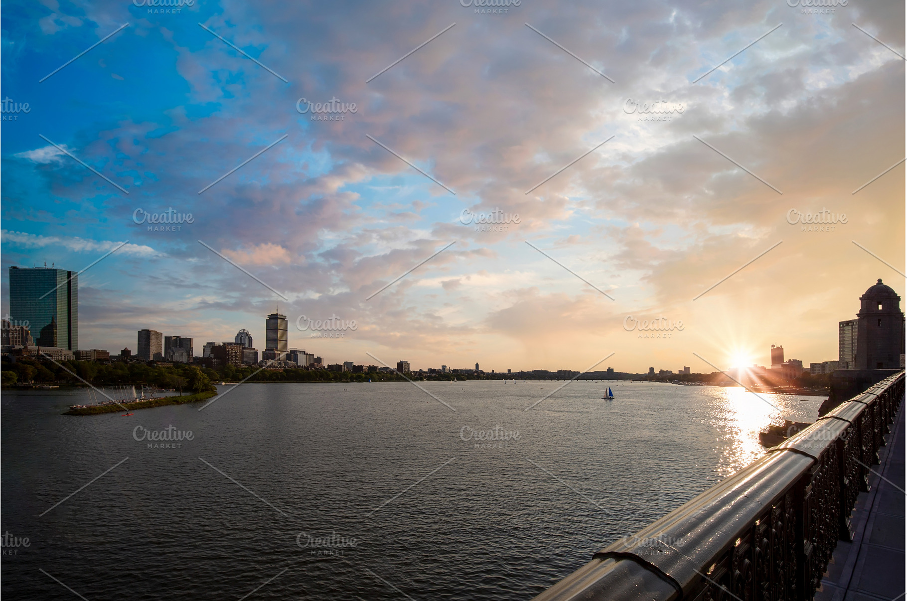 USA, Panoramic view of Boston, an Architecture Photo by Web Engine Design