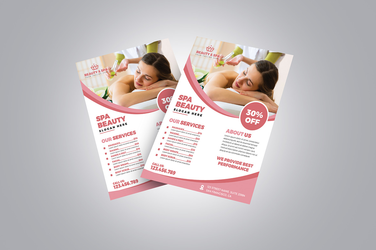 Beauty and Spa Flyer, a Flyer Template by Designscozy (Photo 3 of 5)