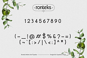 Ronteks, a Serif Font by ilhamtaro (Thumbnail 10 of 12)
