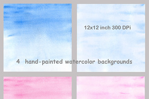 Clouds Watercolor Clipart