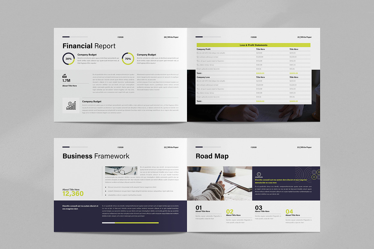 White Paper Template Landscape, a Brochure Template by NorthPeak (Photo 9 of 12)