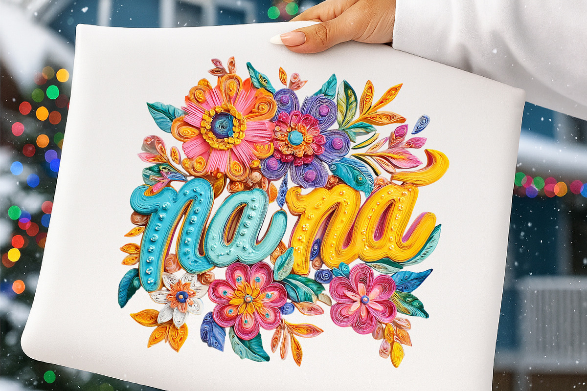 Floral Mama Mothers Day Nana Mom Gig, an Illustration by Digital Artistic99 (Photo 9 of 10)