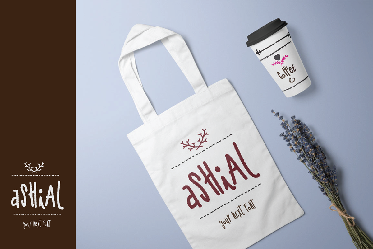 Ashial-Chalky font preview 6