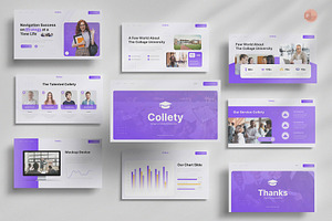 Collage University PowerPoint, a Presentation Template by Pixslides