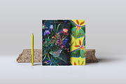 Tropical paradise. Midnight green, a Pattern Graphic by OlgaSoi007 (Thumbnail 6 of 8)