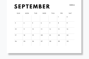 2024 Calendar Canva Template