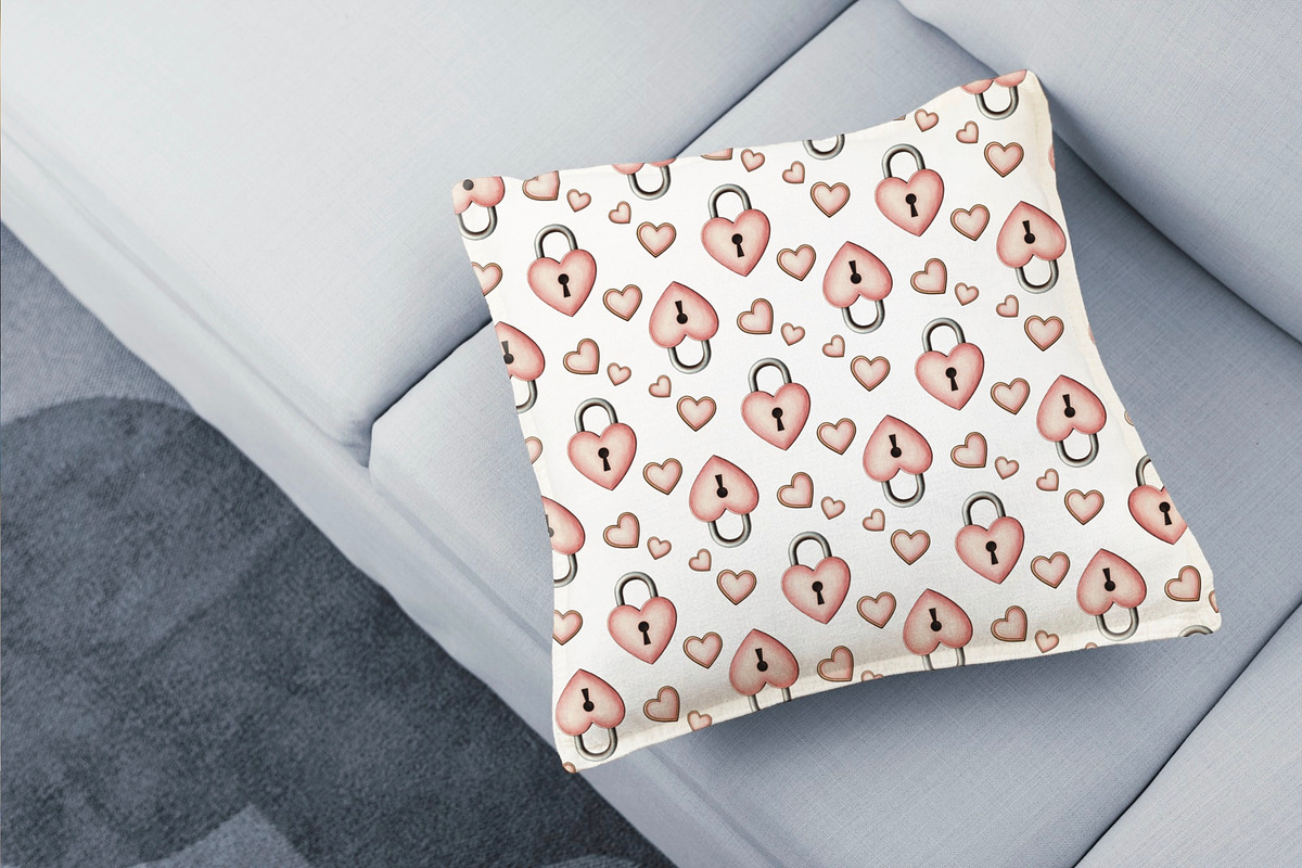 Vintage hearts patterns, a Decorative Illustration by Volha (Photo 5 of 5)