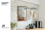 Wallpaper Mockup - Cabin Office 1, a Household Mockup by Andrea Muller (Thumbnail 3 of 6)