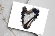 Watercolor Gothic Wedding Clipart, an Illustration by Canvas Craft (Thumbnail 5 of 7)