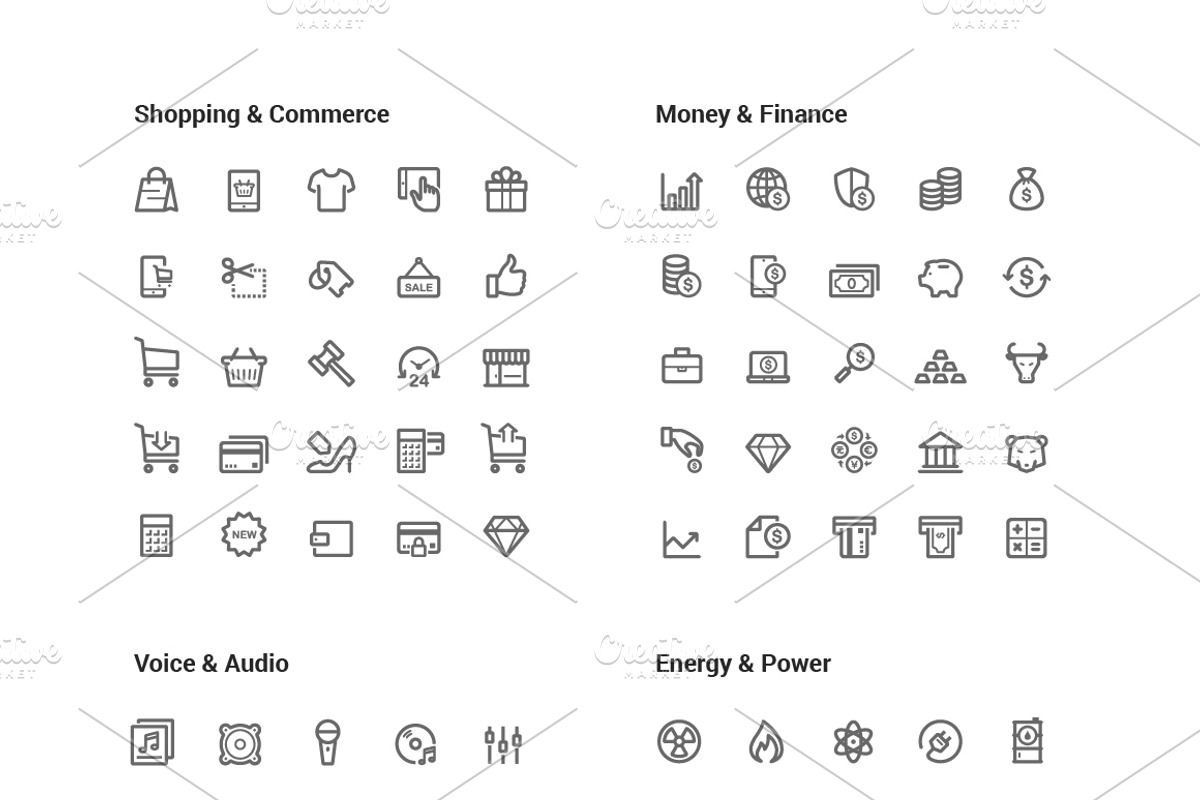 1500 Line Icons Pack, an Outline Icon by WORAKAMON Design Studio (Photo 3 of 18)