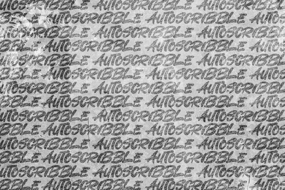 Autoscribble, a Font by Nickhard (Photo 5 of 6)
