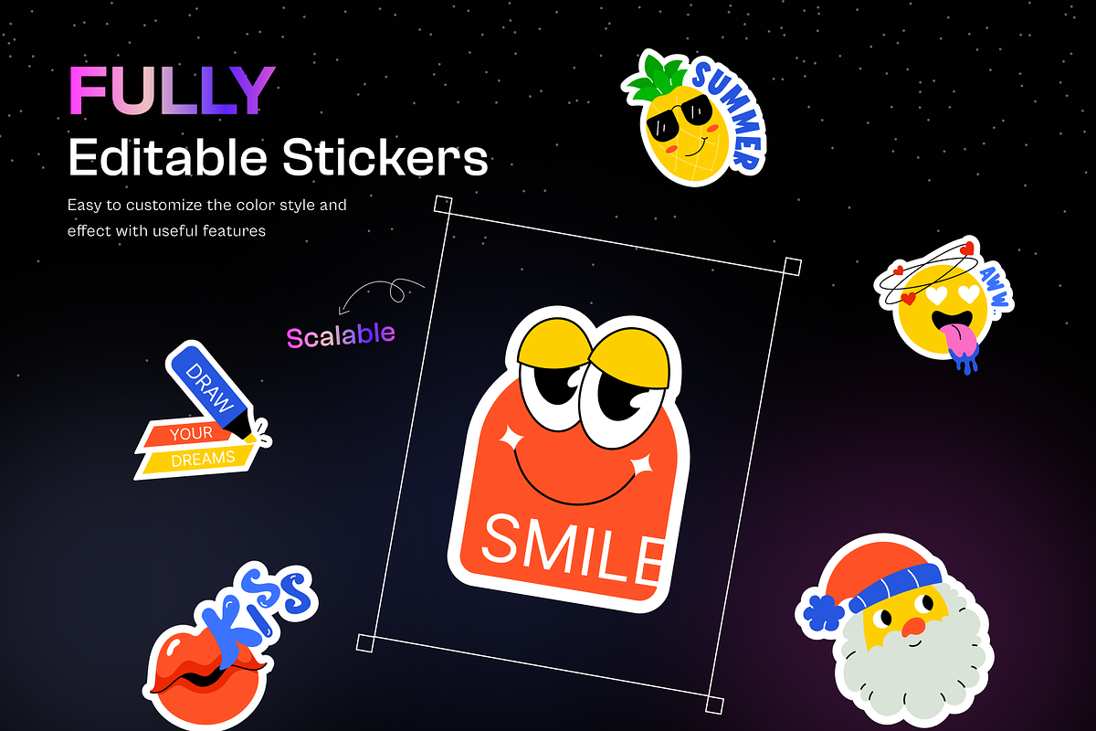 Cartoon Sticker Designs, an Emoji Icon by Prosymbols (Photo 4 of 15)