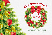 Christmas wreath, a Decorative Illustration by OlyaSenko (Thumbnail 1 of 5)
