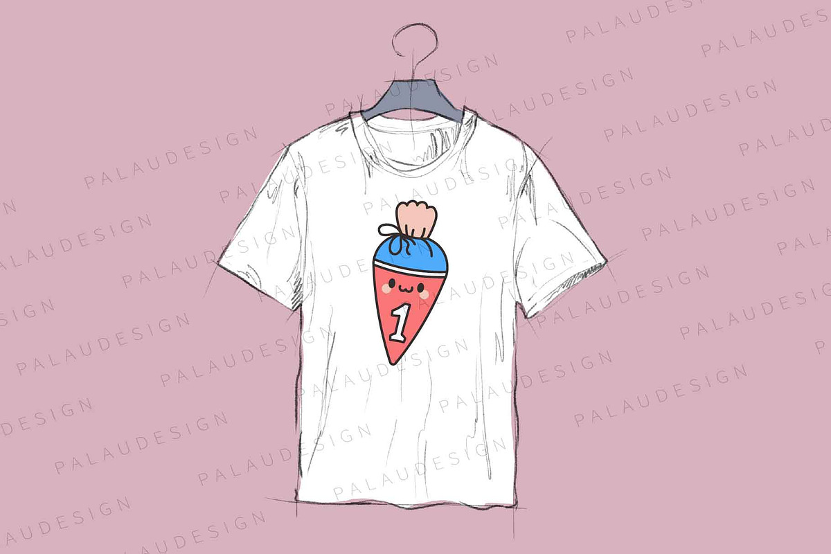 Cute Kawaii School Cones Characters, an Education Illustration by Palau (Photo 3 of 12)