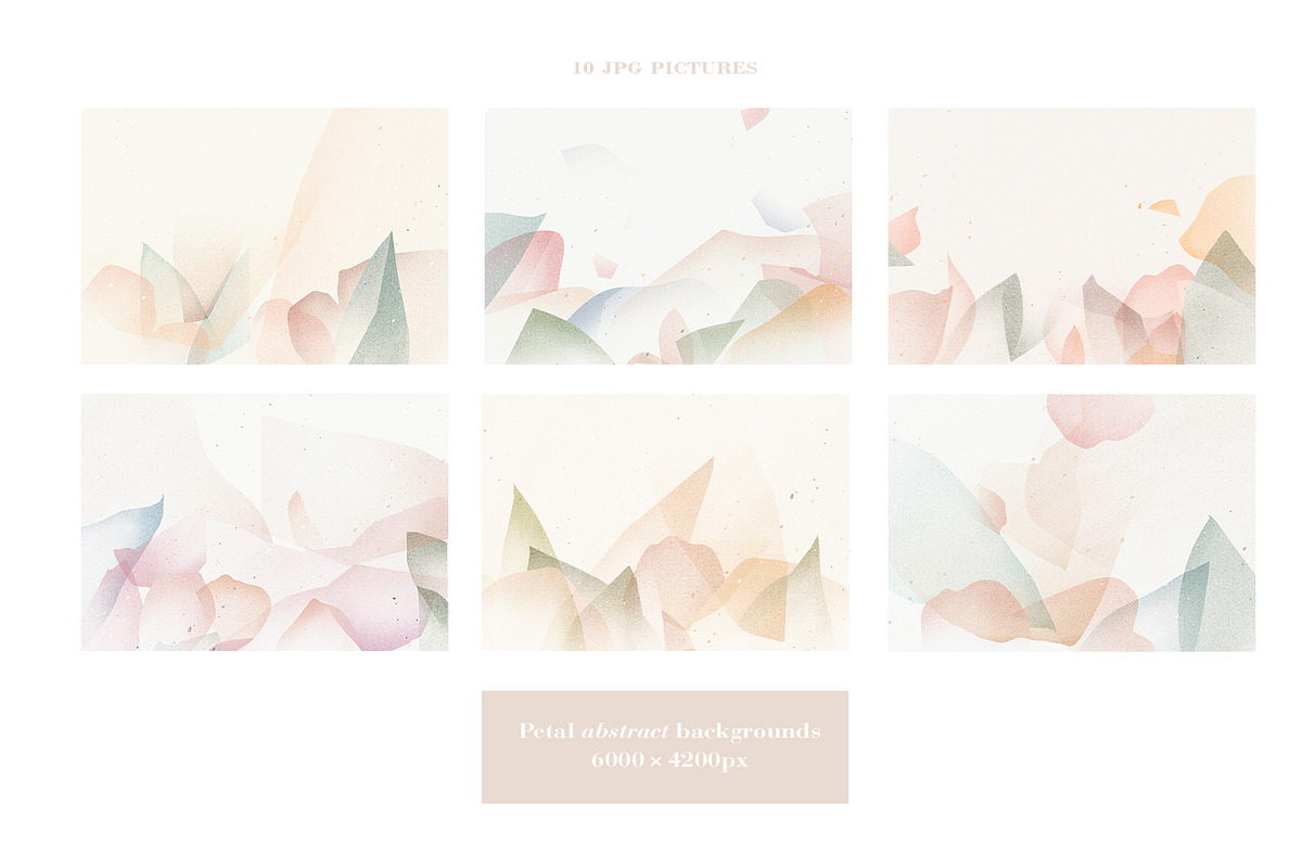 Petal Abstract Backgrounds, a Texture Graphic by nkate.co