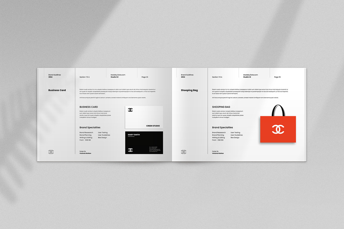 Brand Guideline Templates - CANVA, a Templates & Theme by creathrivestudio (Photo 10 of 13)