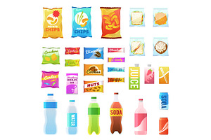Product for vending. Tasty snacks, a Food Illustration by YummyBuum