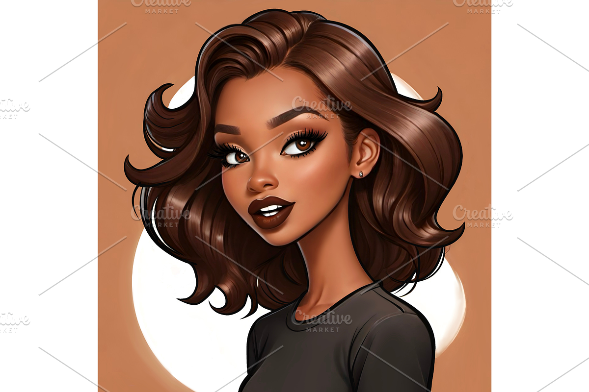 Beautiful bright girls portrait, a Person Illustration by MarisoArt (Photo 12 of 13)