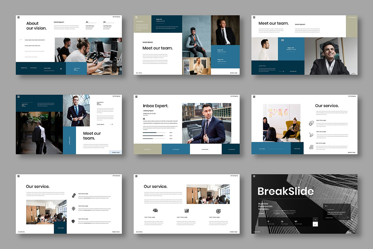 Inbox - Business Google Slide, a Presentation Template by Dens Creative Studio (Photo 3 of 6)